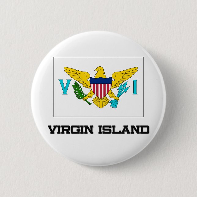 Virgin Island Flag Button (Front)