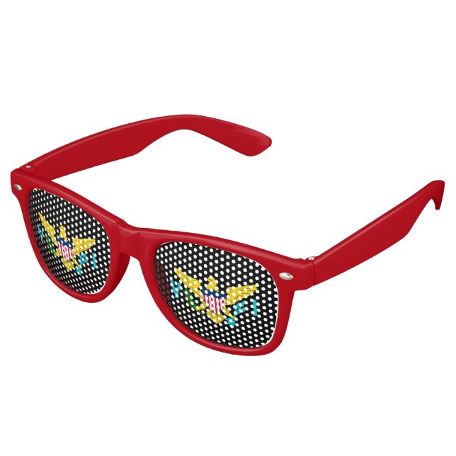Virgin Islander coat of arms Retro Sunglasses (Angled)