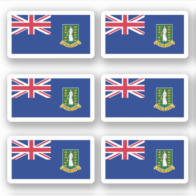 Virgin Islander flag Sticker (Front)