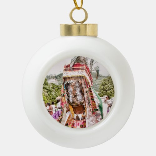 Virgin Islands Caribbean Ceramic Ball Christmas Ornament