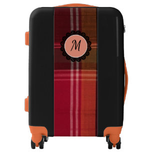 Virgin Islands Caribbean Madras Monogram Luggage