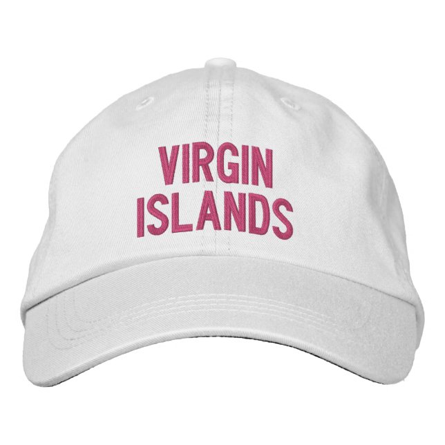 VIRGIN ISLANDS EMBROIDERED BASEBALL CAP (Front)