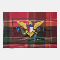Virgin Islands Flag Hand Towel