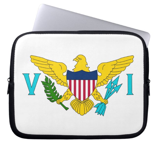 Virgin Islands Flag Laptop Sleeve (Front)