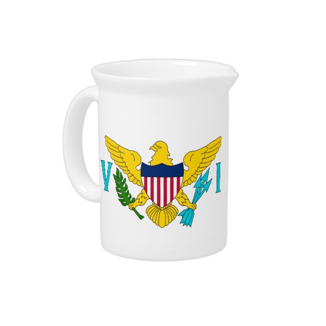 Virgin Islands Flag Pitcher (Left)