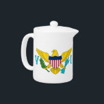 Virgin Islands Flag Teapot<br><div class="desc">Elevate your tea time with our teapot featuring the flag of the Virgin Islands! Designed to blend elegance with cultural pride, this Virgin Islands-themed teapot is more than just a functional item; it’s a celebration of the territory’s vibrant heritage. The sophisticated design prominently displays the iconic flag of the Virgin...</div>