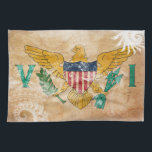Virgin Islands Flag Towel<br><div class="desc">Original flag design looks like it was painted on! Commemorate your world travels, celebrate your heritage or show everyone how much you love your home! This image is available on a variety of products. Check out all of our other designs at http://www.zazzle.com/zipperedflags Do you have a request or questions? Contact...</div>