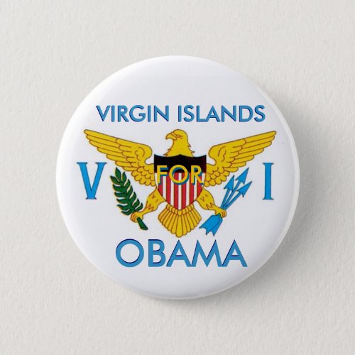 VIRGIN ISLANDS FOR OBAMA Button