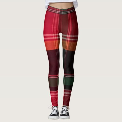 Virgin Islands Madras Plaid Leggings