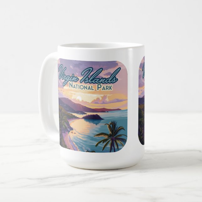 Virgin Islands National Park Beach St John  Coffee Mug (Front Left)