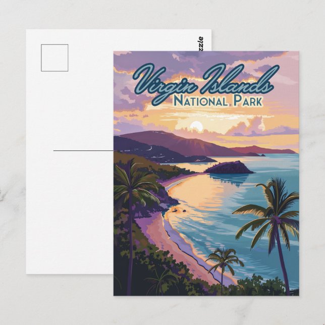 Virgin Islands National Park Beach St John  Postcard (Front/Back)
