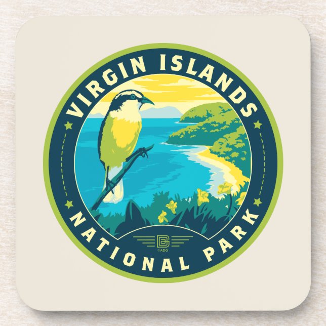 Virgin Islands National Park Beverage Coaster (Front)