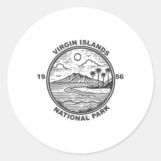 Virgin Islands National Park Classic Round Sticker
