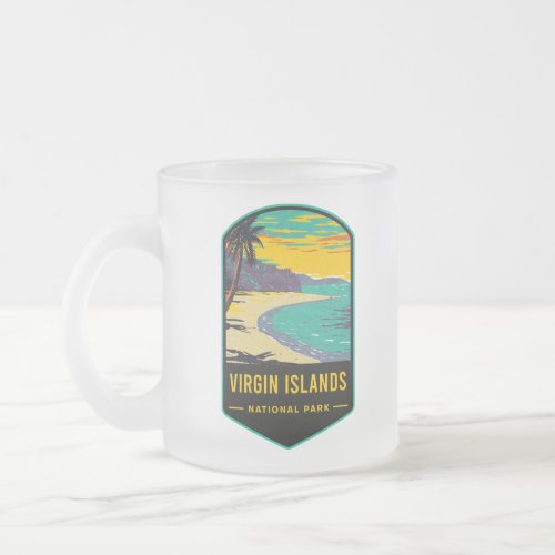 Virgin Islands National Park Frosted Glass Coffee Mug