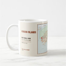 Virgin Islands National Park Hiking Trail Map Mug