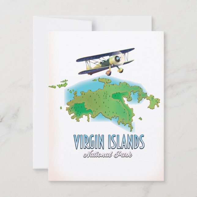 Virgin Islands National Park map (Front)