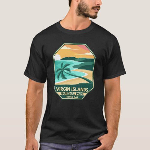 Virgin Islands National Park Minimal Retro Emblem T_Shirt