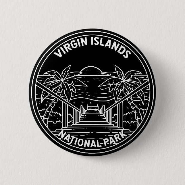 Virgin Islands National Park Monoline Button (Front)