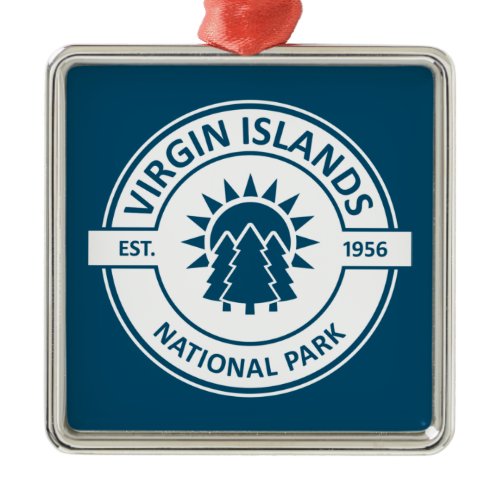Virgin Islands National Park Sun Trees Metal Ornament