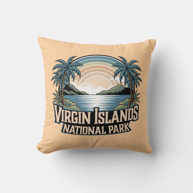 Virgin Islands National Park Throw Pillow (Front)