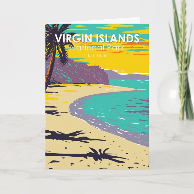 Virgin Islands National Park Trunk Bay Beach Card (Front)