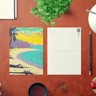 Virgin Islands National Park Trunk Bay Beach Postcard