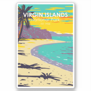 Virgin Islands National Park Trunk Bay Beach Sticker