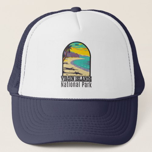Virgin Islands National Park Trunk Bay Beach  Trucker Hat