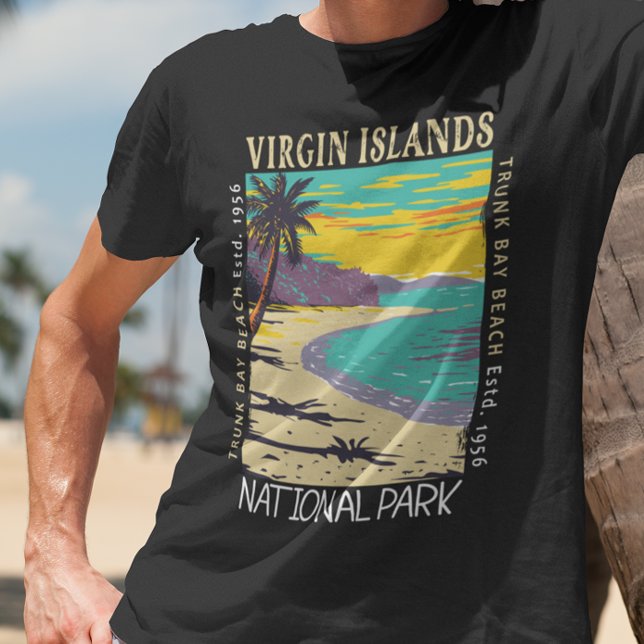 Virgin Islands National Park Trunk Bay Distressed  T-Shirt (Creator Uploaded)