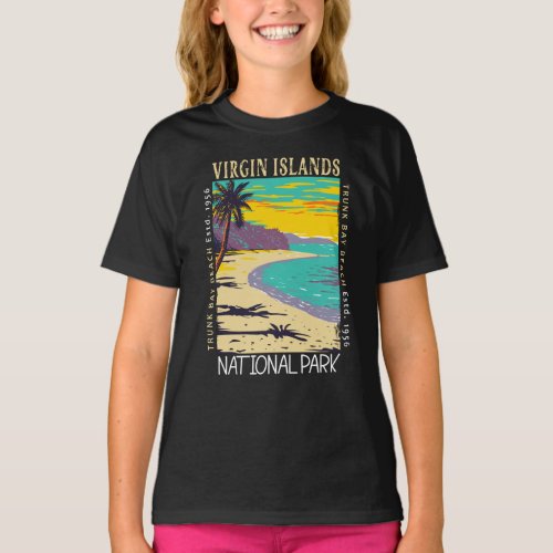 Virgin Islands National Park Trunk Bay Distressed T_Shirt