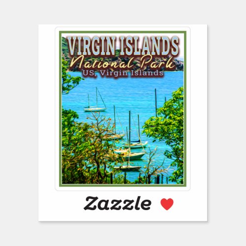 VIRGIN ISLANDS NATIONAL PARK _ US VIRGIN ISLANDS STICKER