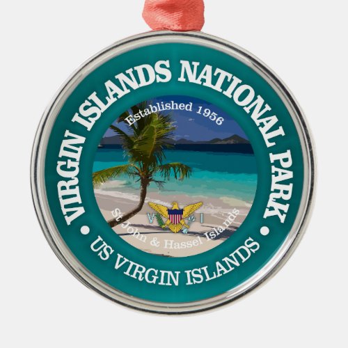 Virgin Islands NP2 Metal Ornament