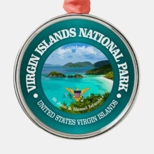 Virgin Islands NP Metal Ornament