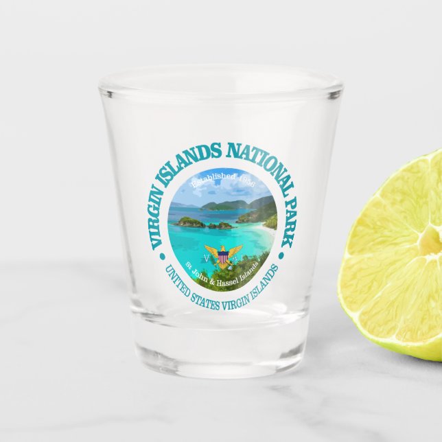 Virgin Islands NP Shot Glass (Front)