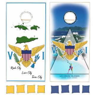 VIrgin Islands Pride Cornhole Set