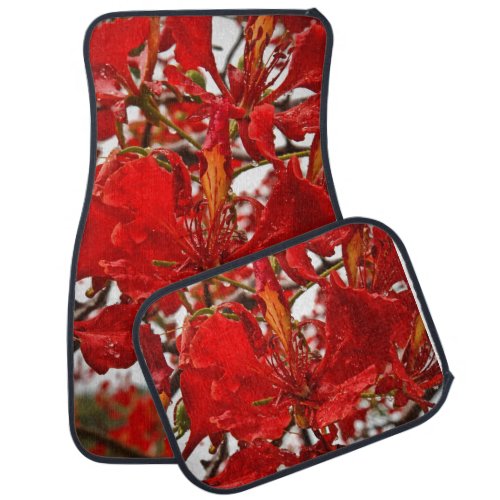 Virgin Islands Red Hibiscus Flower Nature USVI Car Mat