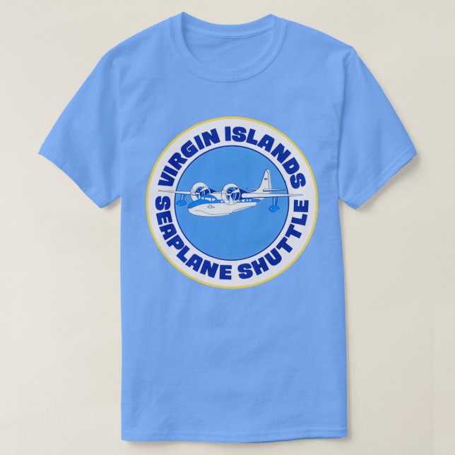 Virgin Islands Seaplane Shuttle T-Shirt (Design Front)