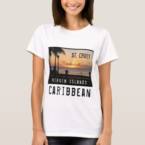 Virgin Islands St Croix Sunset USVI Caribbean T_Shirt