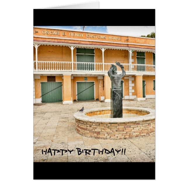 Virgin Islands St. Croix USVI Happy Birthday Card (Front)