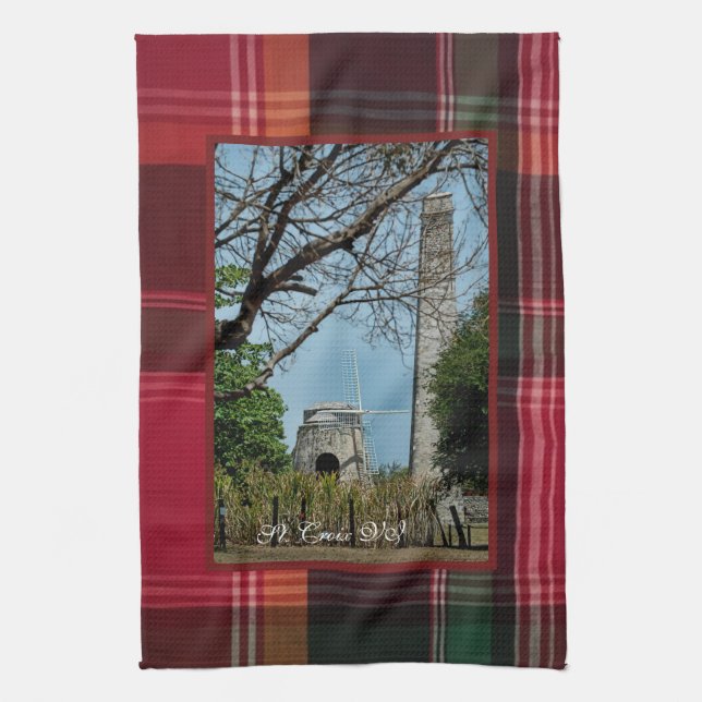 Virgin Islands Sugar Mill Kitchen Towel (Vertical)