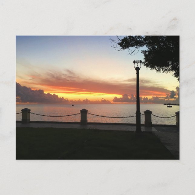 Virgin Islands Sunset St. Croix USVI Postcard (Front)