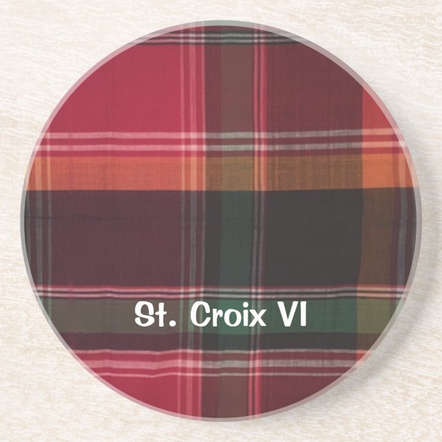 Virgin Islands USVI St. Croix Personalize Coaster (Front)