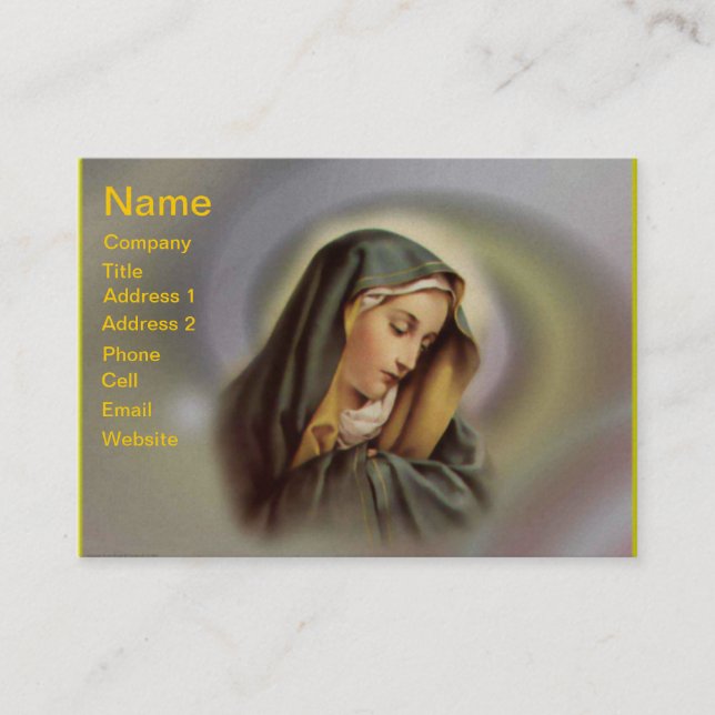 Virgin Mary 2 Business Card (Front)
