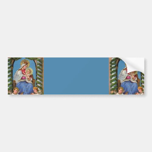 Virgin Mary and Baby Jesus Bumper Sticker
