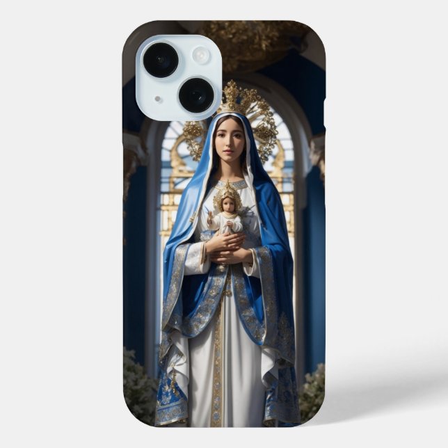 Virgin Mary and Baby Jesus Case-Mate iPhone Case (Back)