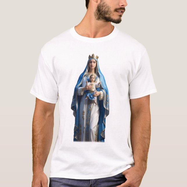 Virgin Mary and Baby Jesus T-Shirt (Front)