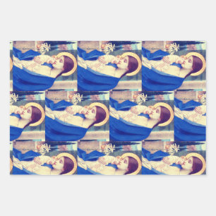 Virgin Mary and Child by Marianne Stokes Wrapping Paper Sheets