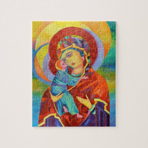 Virgin Mary and Child Our Lady Jigsaw Puzzle