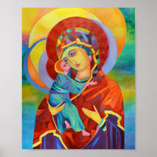 Virgin Mary and Child Our Lady Poster