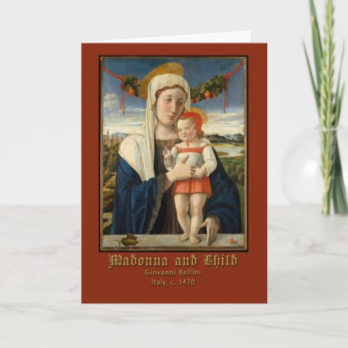 Virgin Mary and Christ Child Giovanni Bellini Card